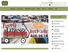 Tablet Screenshot of marshalllyonlibrary.org